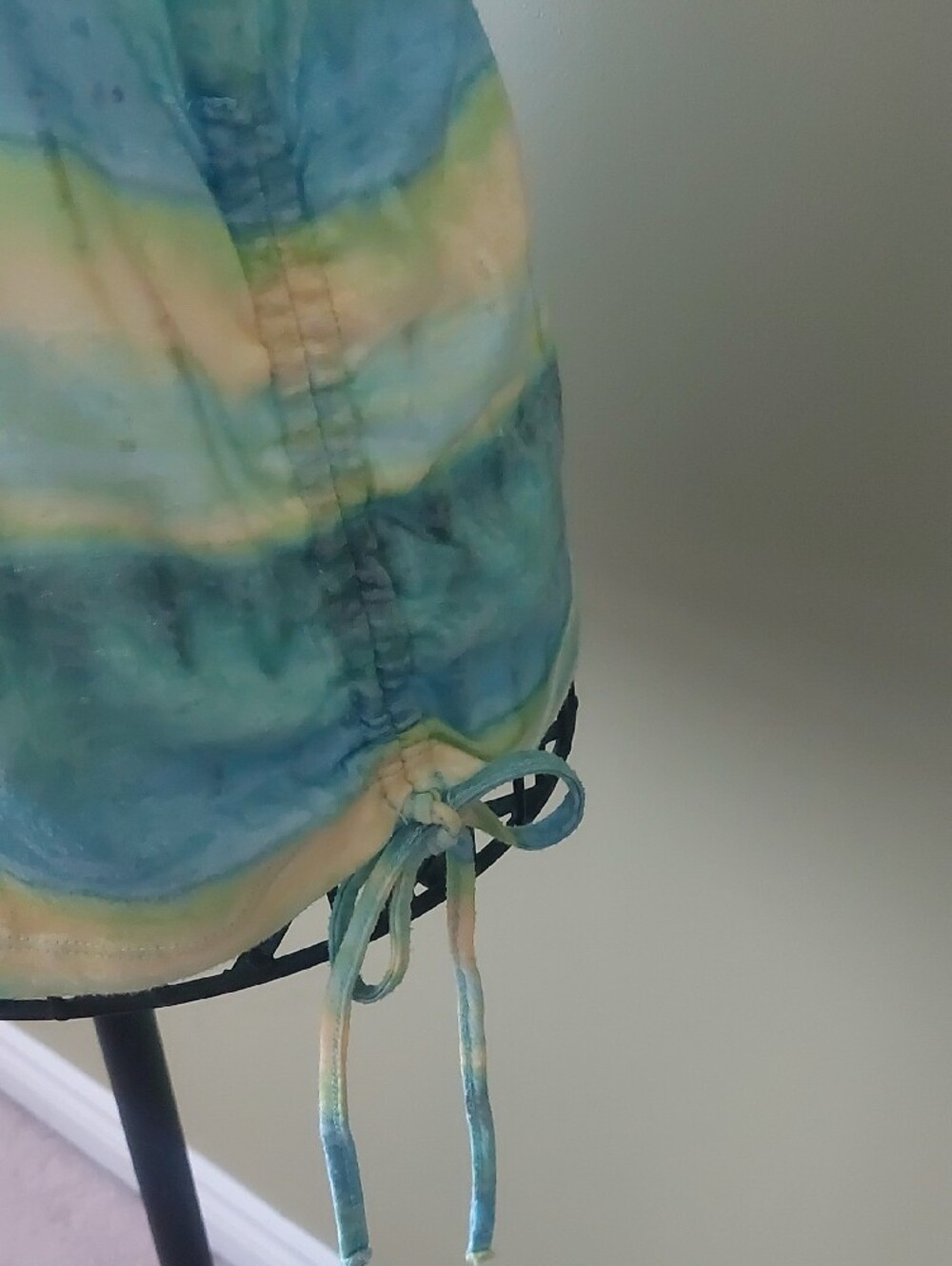LAURA, Everyday Striped Blue, Green & Yellow Women's Tunic - Picture 5 of 13